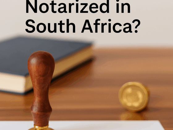How Do I Get a Document Notarized in South Africa?